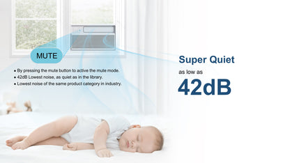 8,000 BTU Inverter Window Air Conditioner w/ QuickFrame EZ Installation, 15SEER