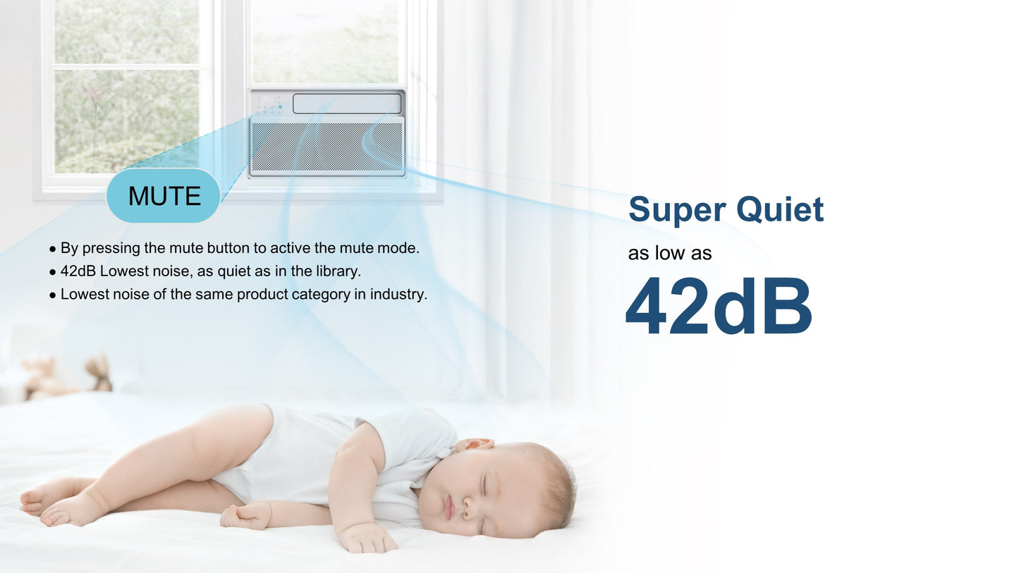 10,000 BTU Inverter Window Air Conditioner w/ QuickFrame EZ Installation, 15SEER